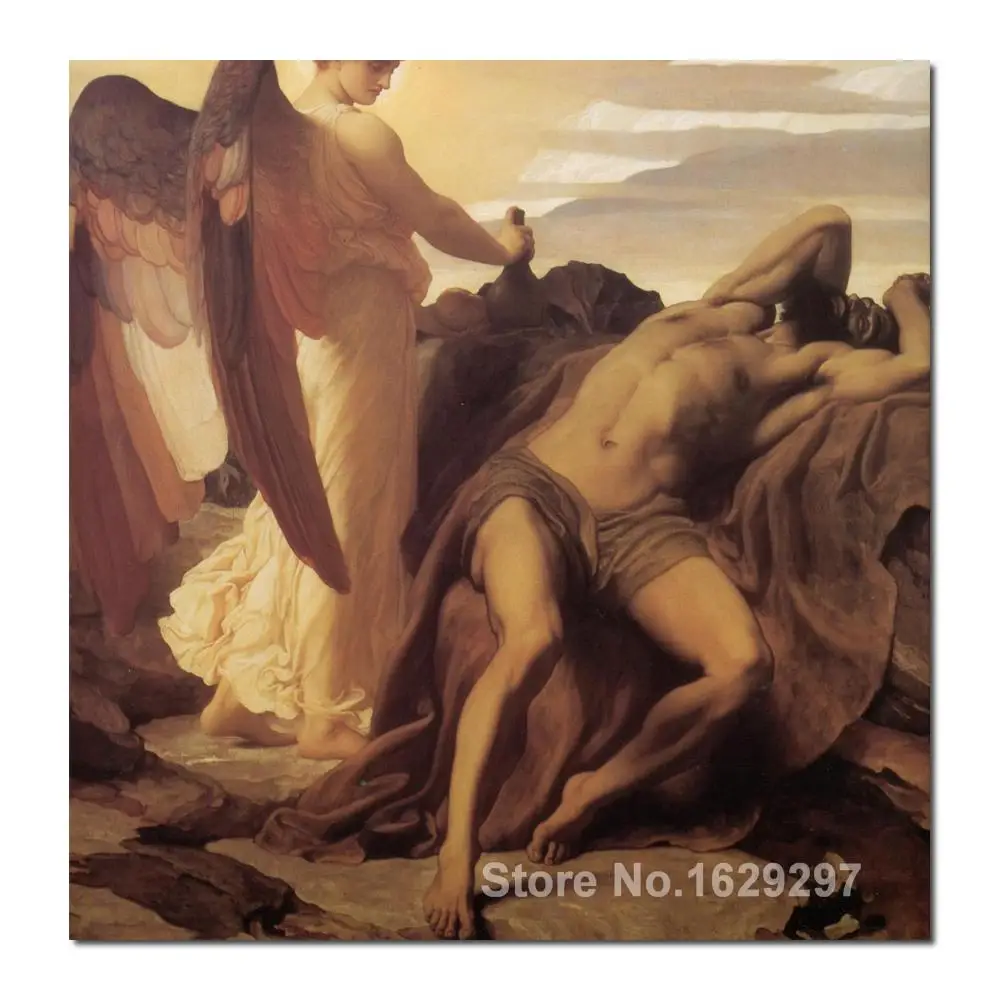 

wall art modern Elijah In The Wilderness Frederic Leighton Paintings Hand painted High quality