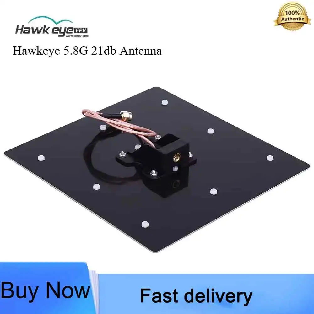 Hawkeye 5.8GHz 21dBi High Gain Directional Panel Antenna 5000-6000MHz Linear Polarized SMA Connector FPV Drone Antenna