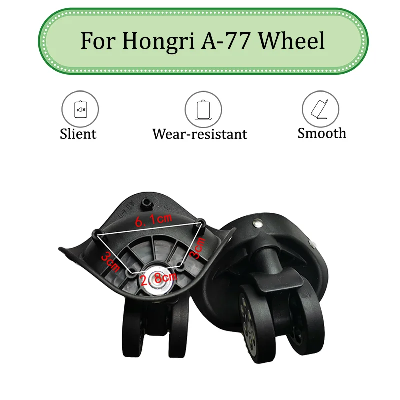 

Suitable For Hongri A-77 Universal Wheel Trolley Case Wheel Replacement Luggage Pulley Sliding Casters wear-resistant Repair