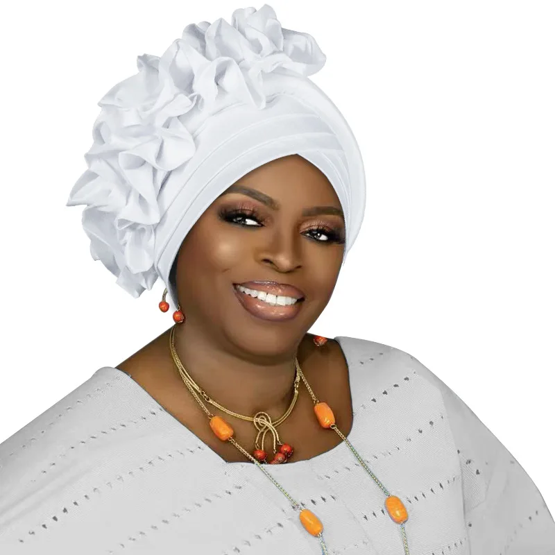 

Новый тюрбан с рюшами для женщин, африканский головной убор с автогелем, Нигерия, свадебный гель, вечерние повязки на голову, женский головной убор, тюрбан