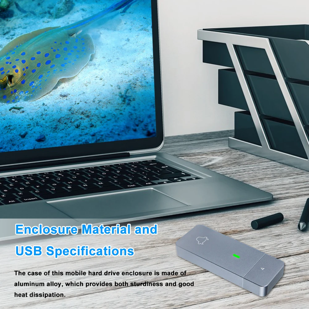 

Корпус SSD-адаптер M.2 NVMe 2230 JMS583 Корпус твердотельного накопителя M.2 M Key Внешний жесткий диск USB3.2 Gen2 M&B Ключ для M2 2230