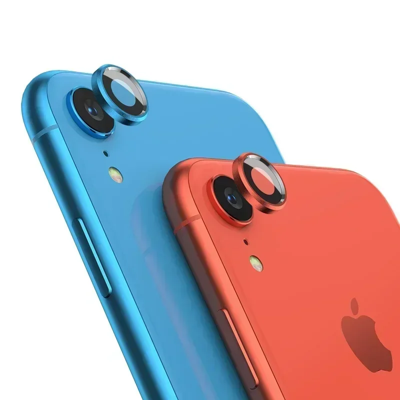Protector de cámara de Metal para iPhone Xr SE 2022 2024 SE2 4 SE3, anillo Protector de lente de vidrio templado en SE 2 3, Protector de pantalla trasera