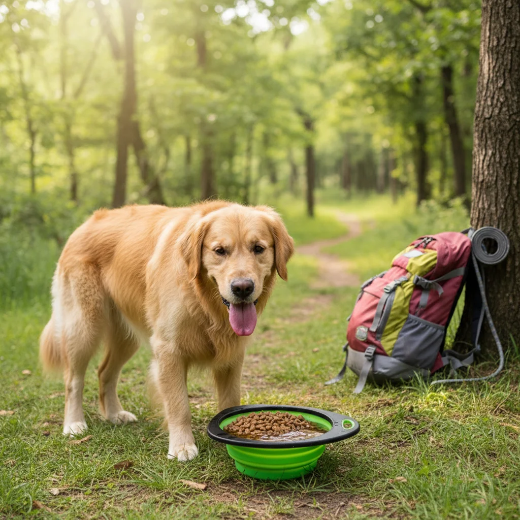 Pet Folding Bowl Portable Dog Cat Feeding Water Drinking Bowl Foldable Silicone Collapsible Anti Slip Base for Dogs and Cats