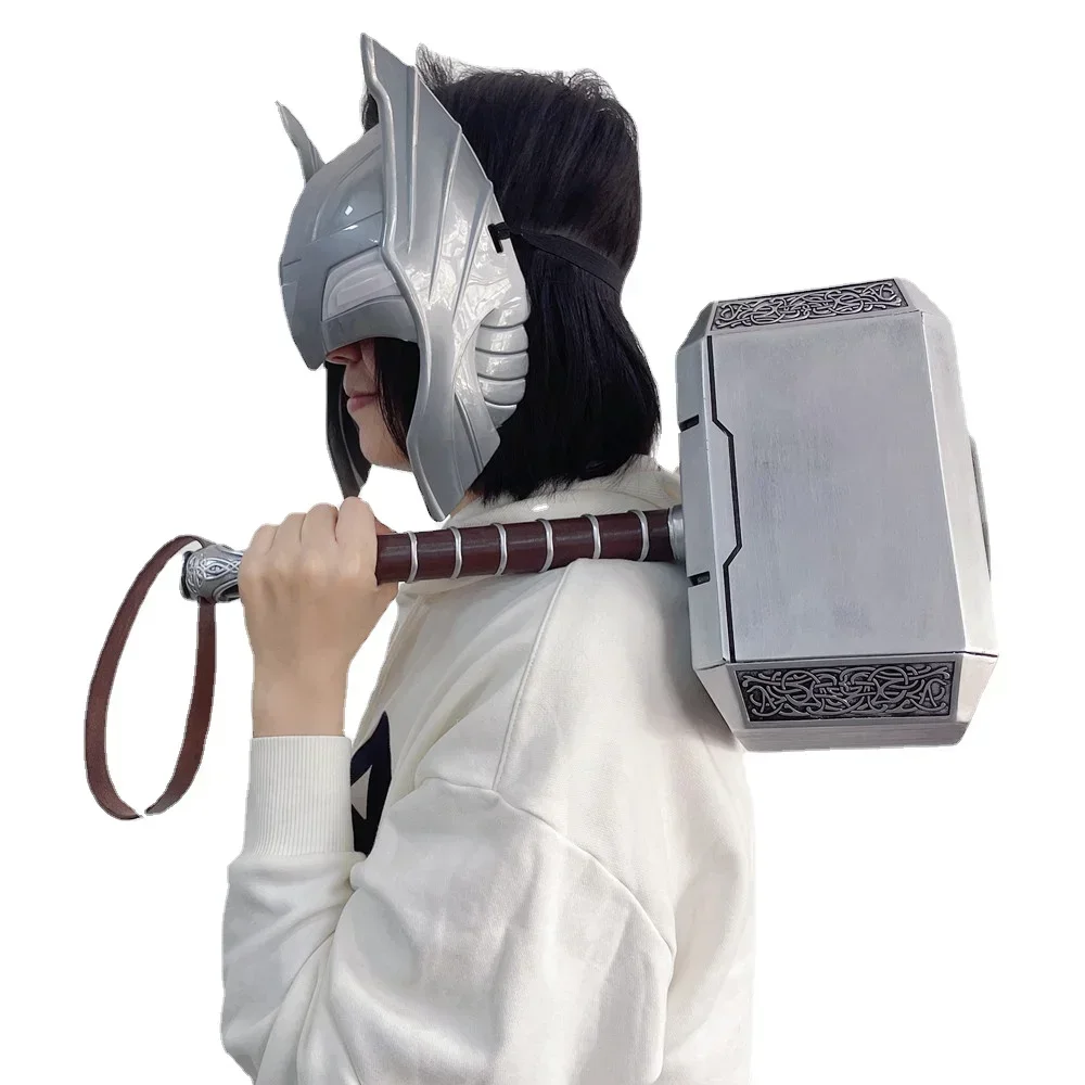 cosplay 1/1 44cm Superhero Thor hammer mjolnir Resin model adult costume party collection model home decoration kids adult gift