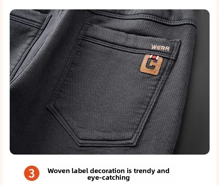 Herbst-Winter-Wärme-Fleece-Jogginghose für Herren, verdickte, lockere Sport-Sweatpants, Outdoor-Walking-Freizeithose, gerade geschnitten, vielseitig einsetzbar – Detail 13