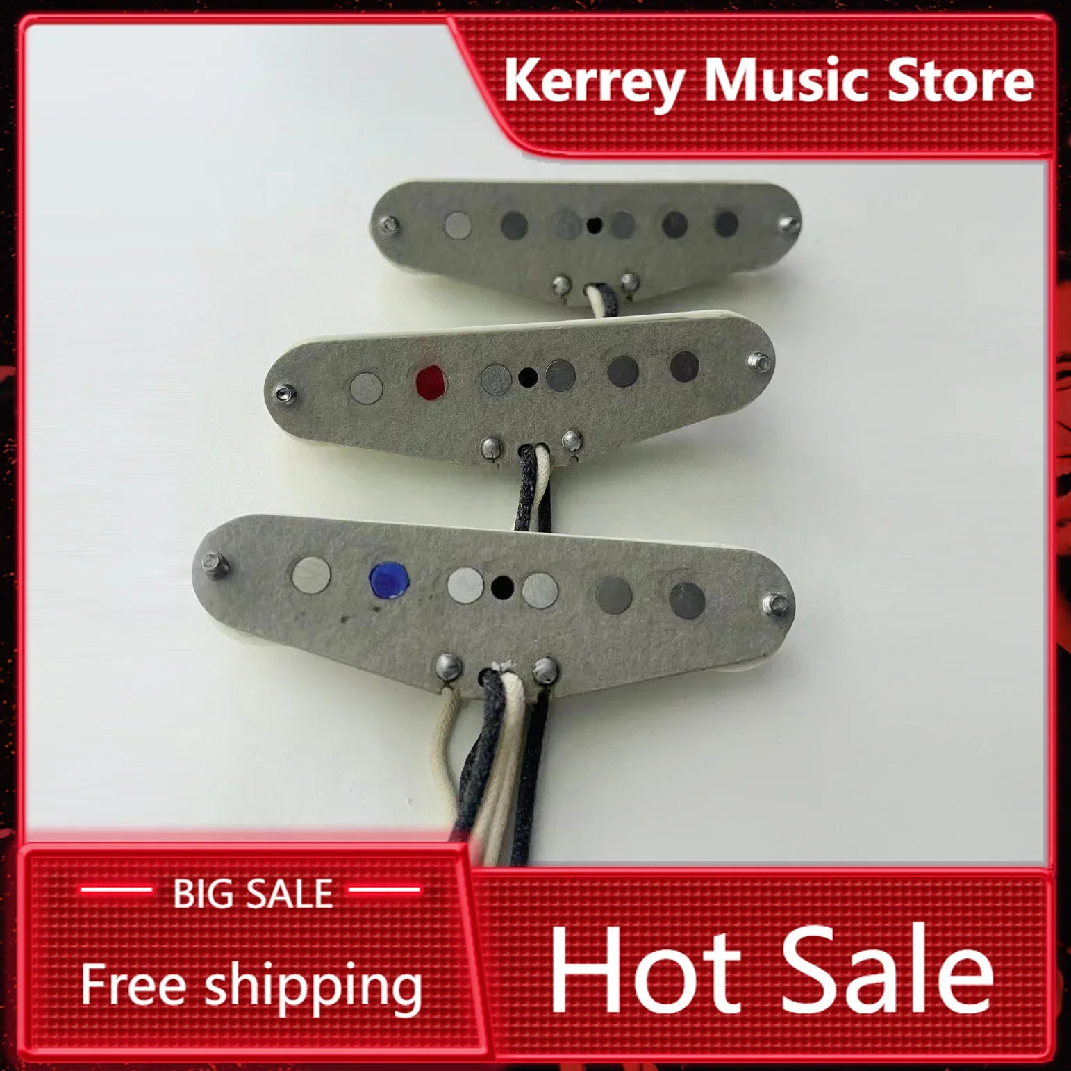 

SSS Alnico 5 Single-Coil Electric Guitar Pickup - Vintage Tone Replacement Pickup