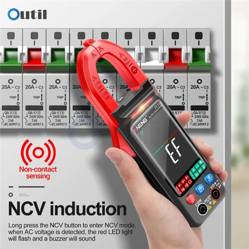 ANENG ST212 Large Screen Clamp Gauge Fully Automatic Intelligent Multimeter Anti Burn Universal Meter