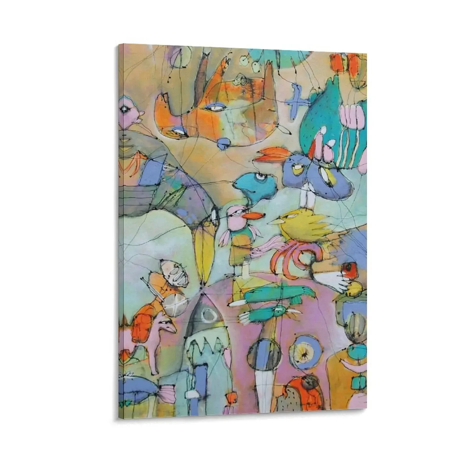 

The big meeting Canvas Painting home decor anime figure