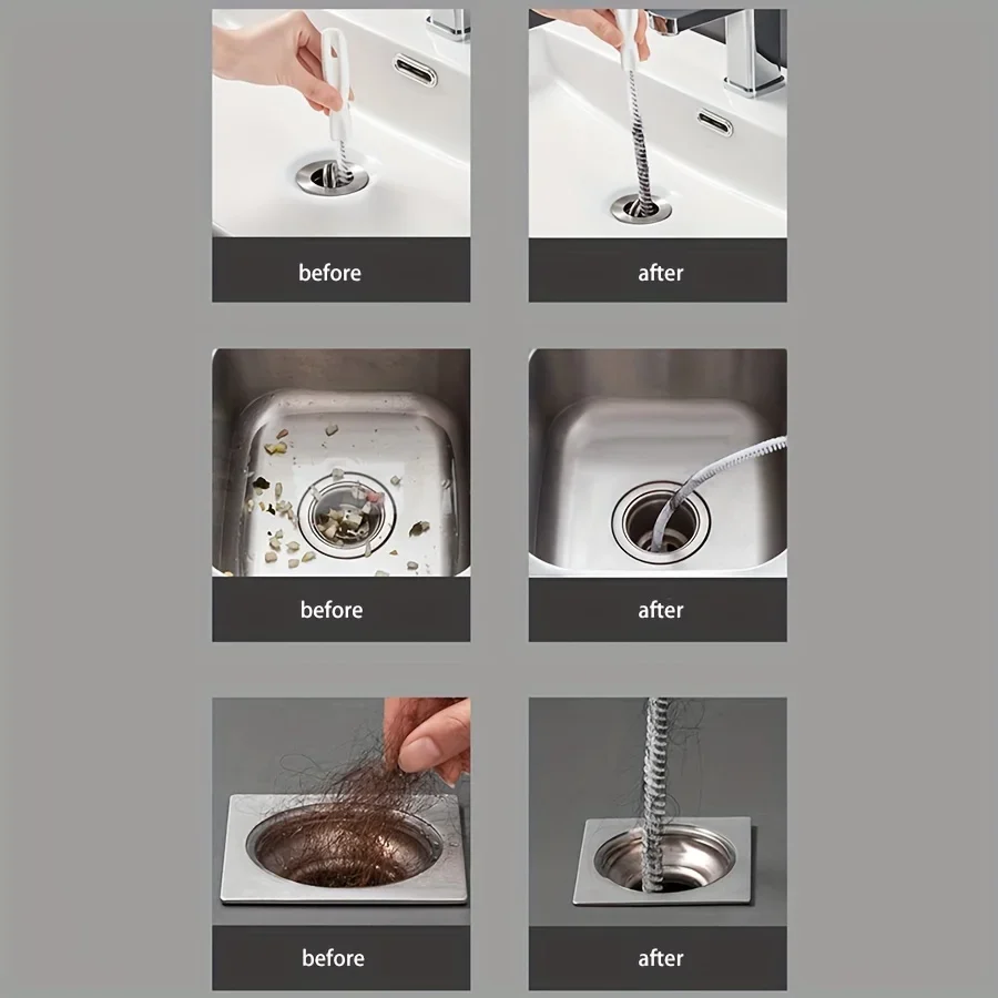 فرشاة تجريف أنابيب المياه جهاز تجريف الأنابيب منظف الشعر المجاري غسل الوجه المياه بركة الطابق استنزاف التجريف تنظيف فرشاة