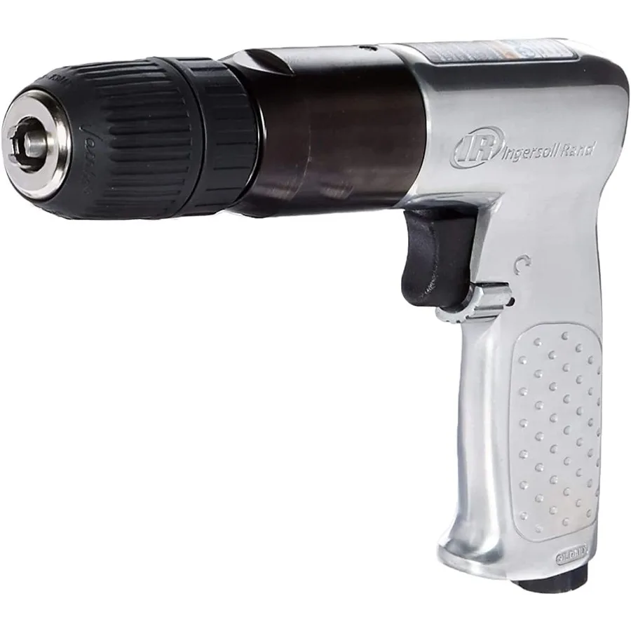 

7803RAKC 1/2" Keyless Chuck Air Drill 500 RPM 0.5 HP 10.6in-lb Torque Pistol Grip Design for Industrial Machinery
