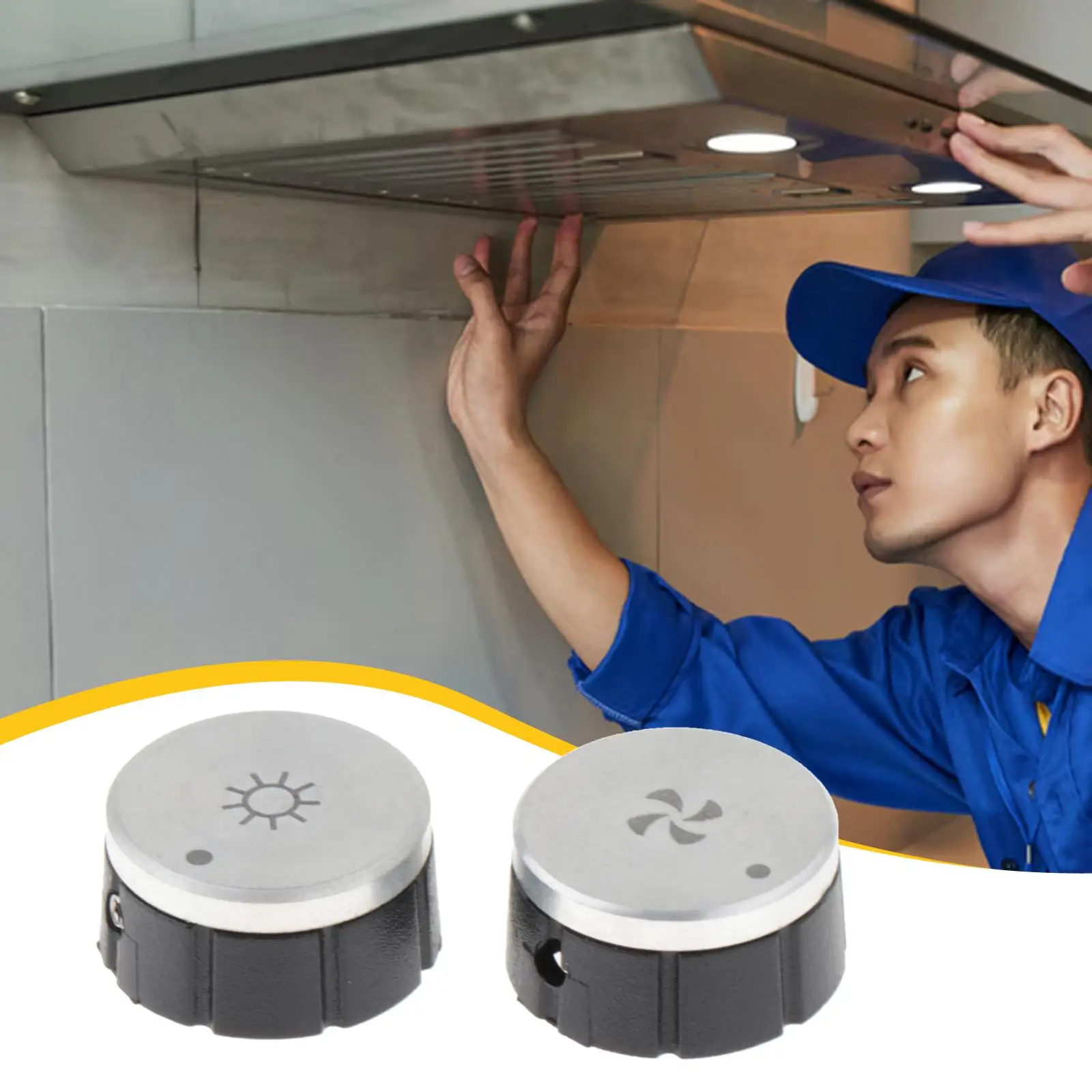 

Ручки управления вентилятором и освещением для вытяжки, Sv08355, замена для E60E E6442SS