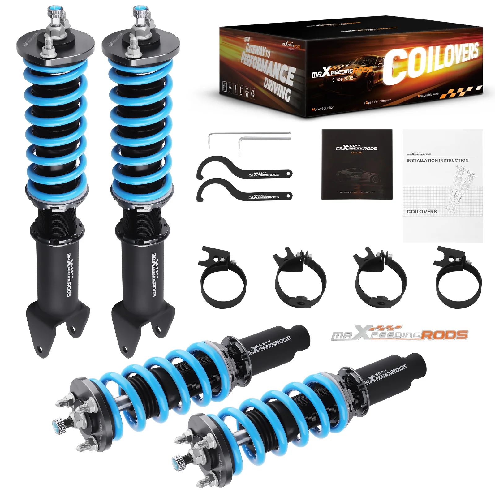 MaXpeedingrods T6 Coilovers Suspension Kit for Honda Prelude 1988-1991