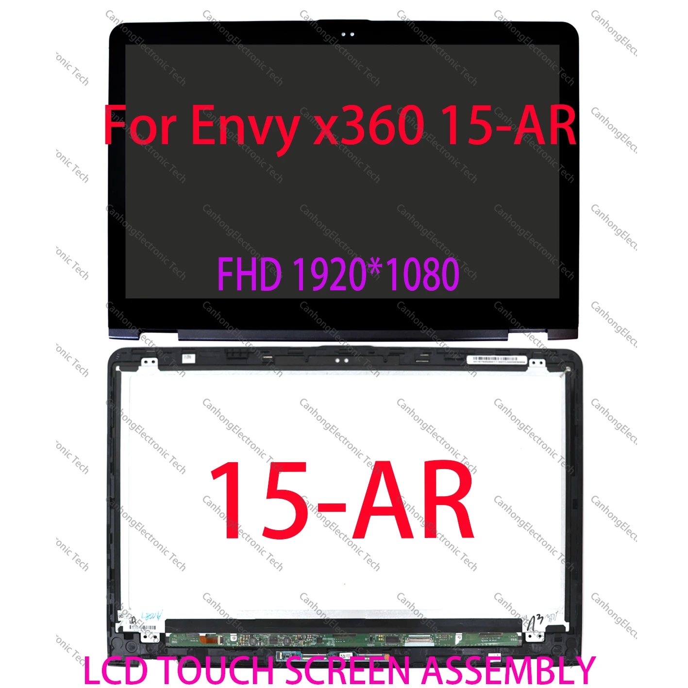 

For HP ENVY x360 15-AR 15-ar002na 15-ar003ur 15-ar010ca 15.6" FHD LCD Display Touch Screen Glass Digitizer Assembly + Bezel