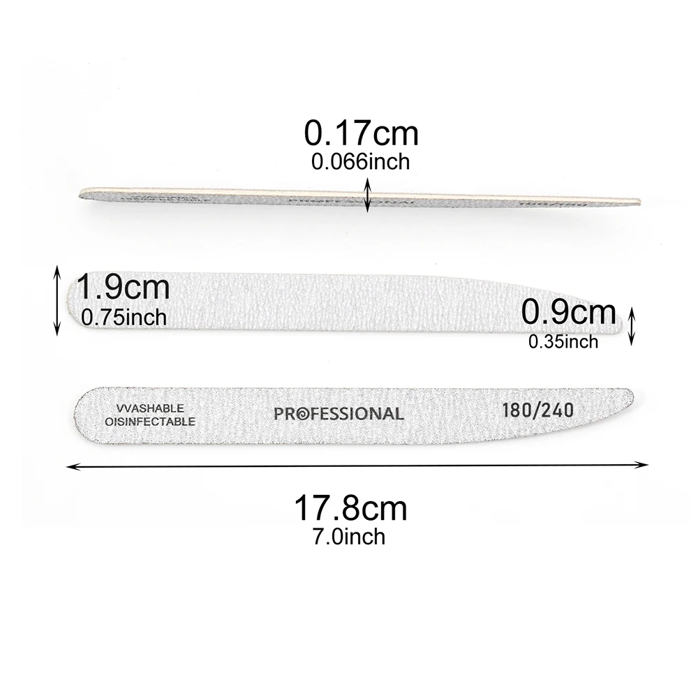 10/20 stücke Blake Professionelle Nagel Dateien 180/240 Schleifpapier UV Gel Polnischen Puffer Entferner Maniküre Pediküre Kunst Nagel Pflege werkzeug