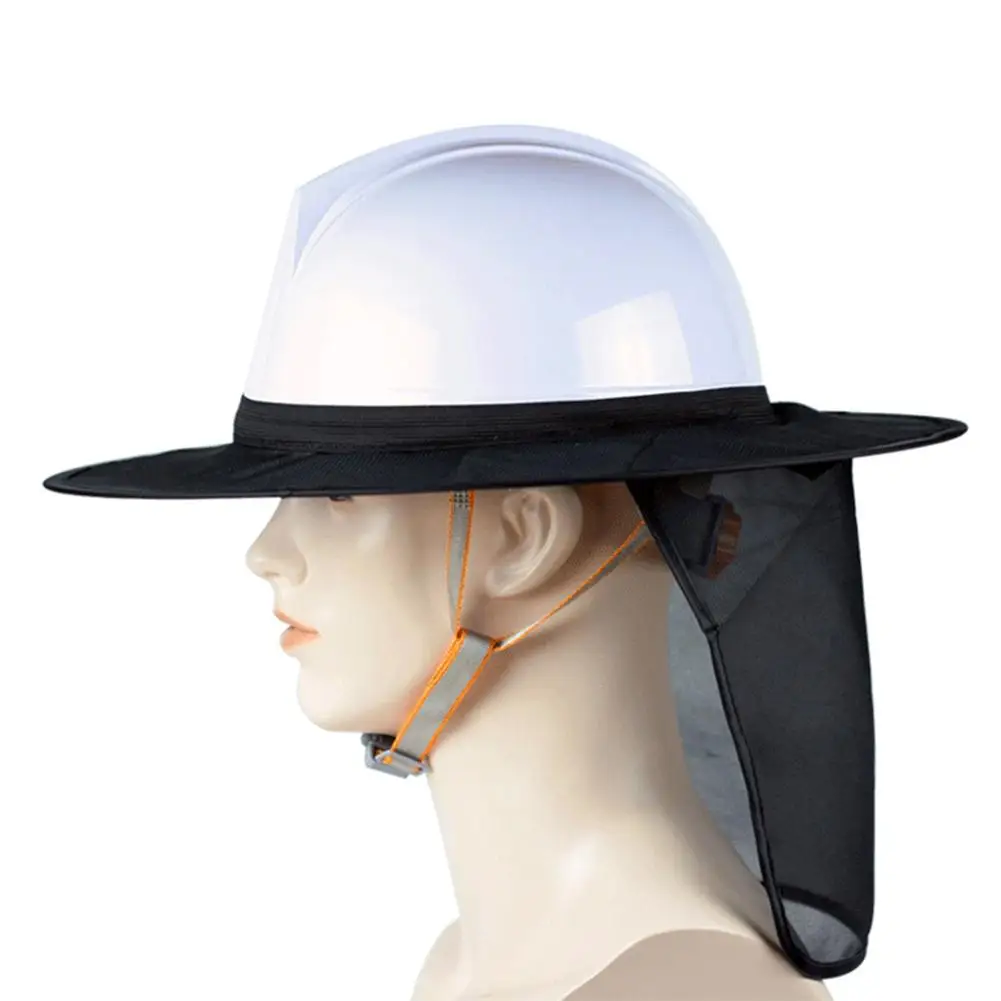 Summer Sunshade For Work Safety Helmet Cap Face And Neck Protection Sun Visor Curtain For Outdoor Site Work Repairing Garden