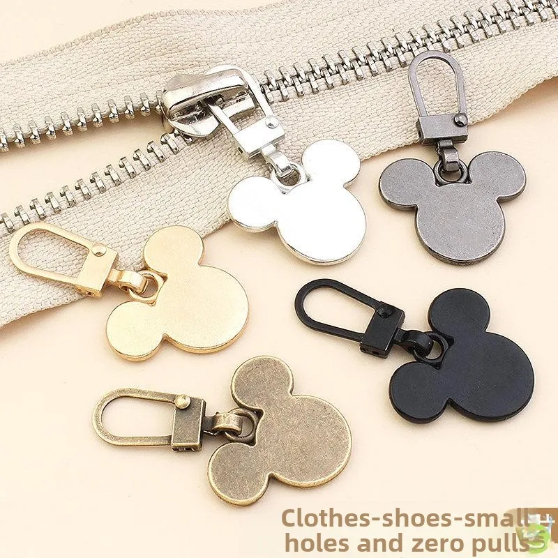 

Съемная металлическая замена головки молнии для пуховиков, сумок, одежды, молния с малым отверстием, аксессуары для рукоделия, шитья своими руками