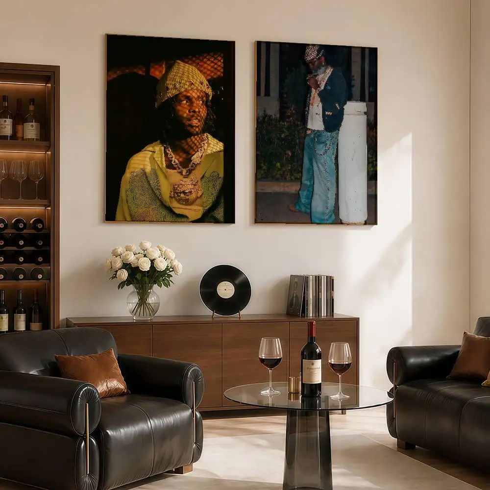 singer rapper C-Chief K-Keef Posters Wall Art Retro Painting Home Room Cafe Club Dorm Wall Decor
