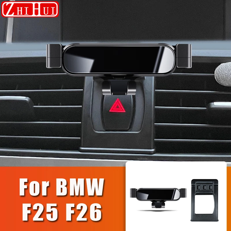 

Car Mobile Phone Holder For BMW X3 F25 2011-2018 X4 F26 2014-2021 Air Vent Mount Bracket Gravity Phone Holder Accessories