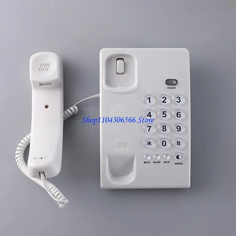 02DD Landline Phones Big Button Landline Telephone for Office Hotel Home Bathroom