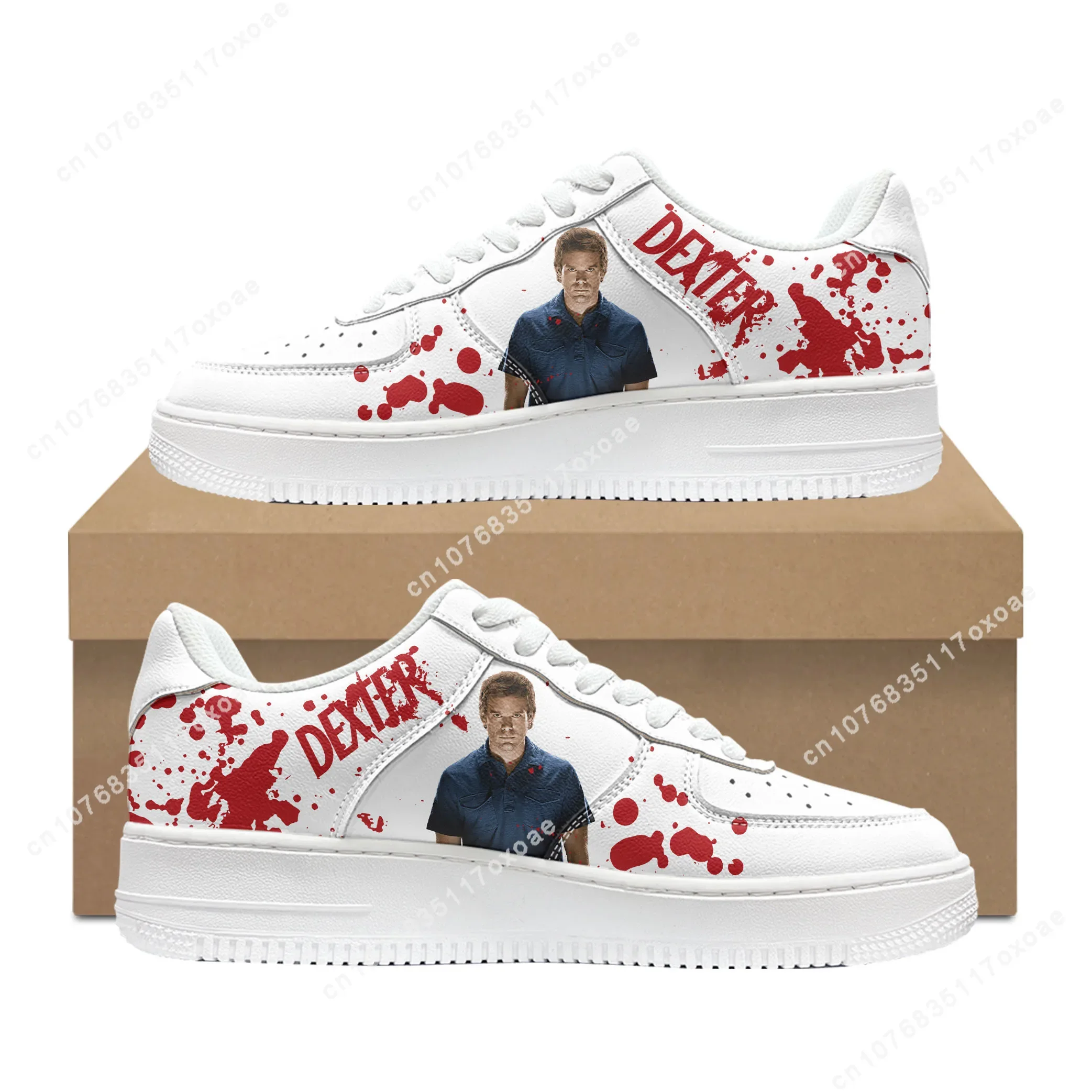 Dexter TV Show Morgan Shoes AF Basketball Mens Womens Sports Running Flats Force Sneakers stringate Mesh Custom Shoe