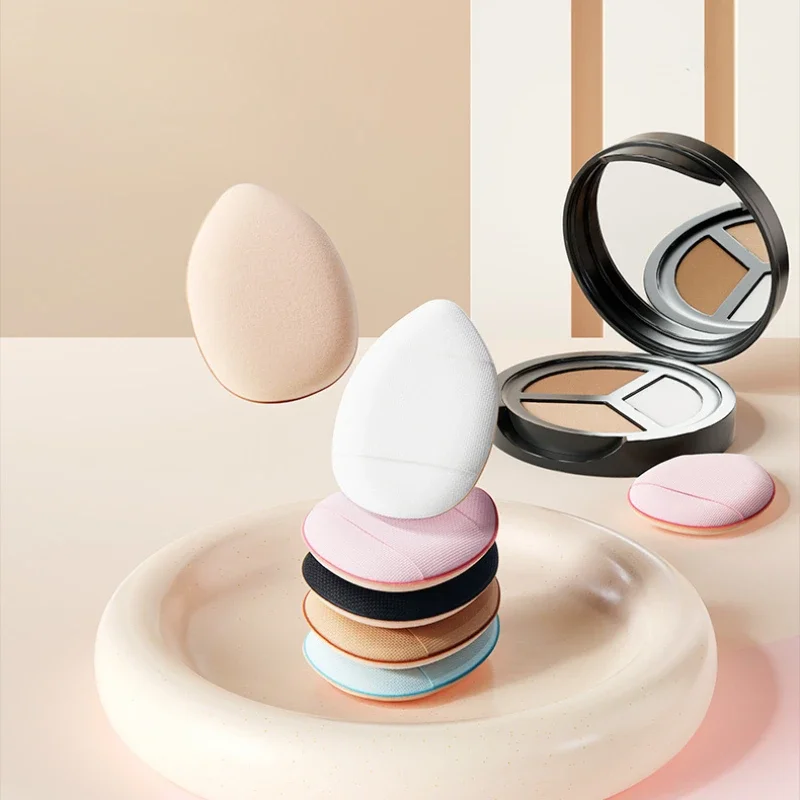 6Pcs Mini Finger Puff Foundation Small Air Cushion Powder Sponge Face Concealer BB Cream Cosmetic Applicator Makeup Tools