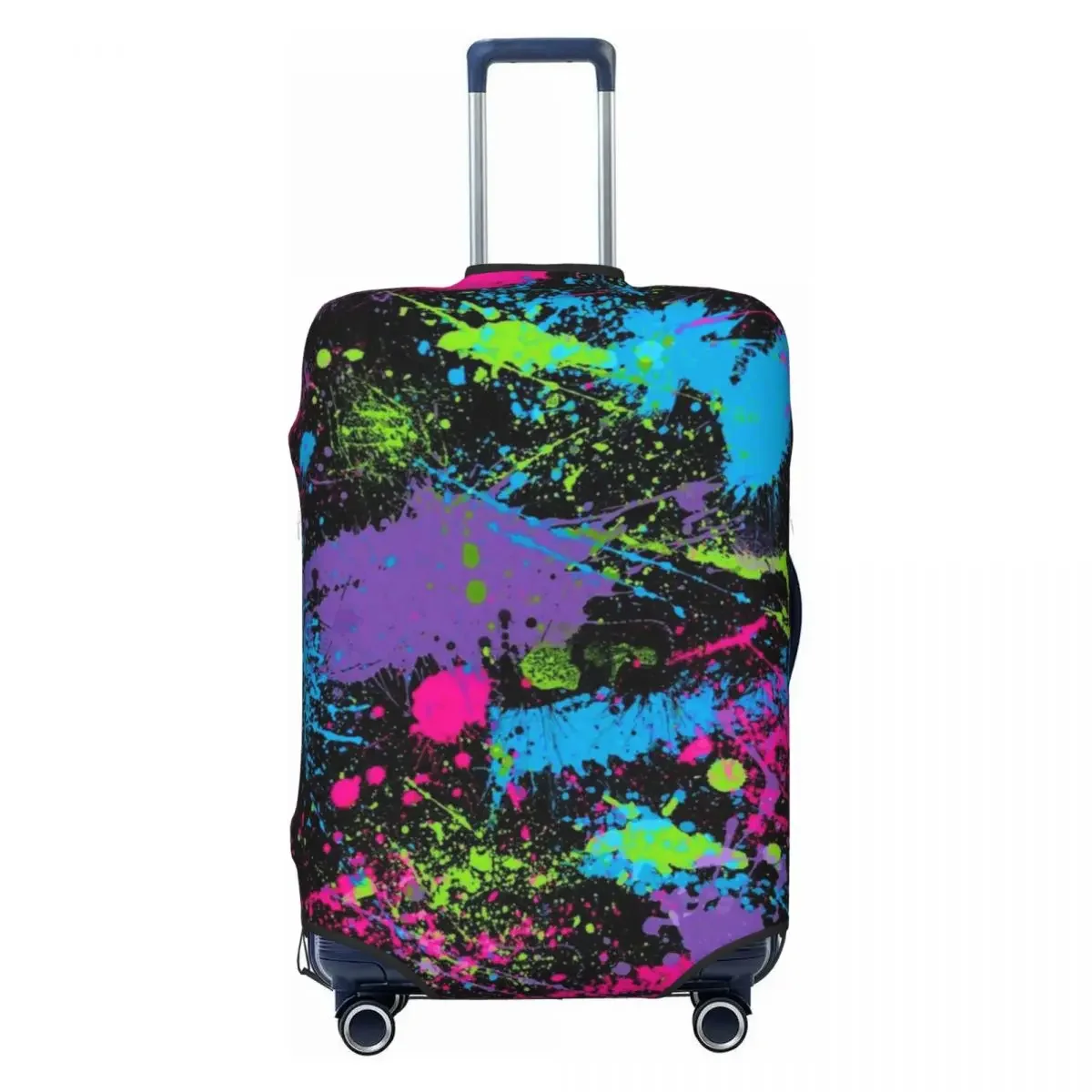 Funny Colorful Abstract Graffiti Camouflage Pop Art Luggage Cover Protector Elastic Travel Suitcase Covers