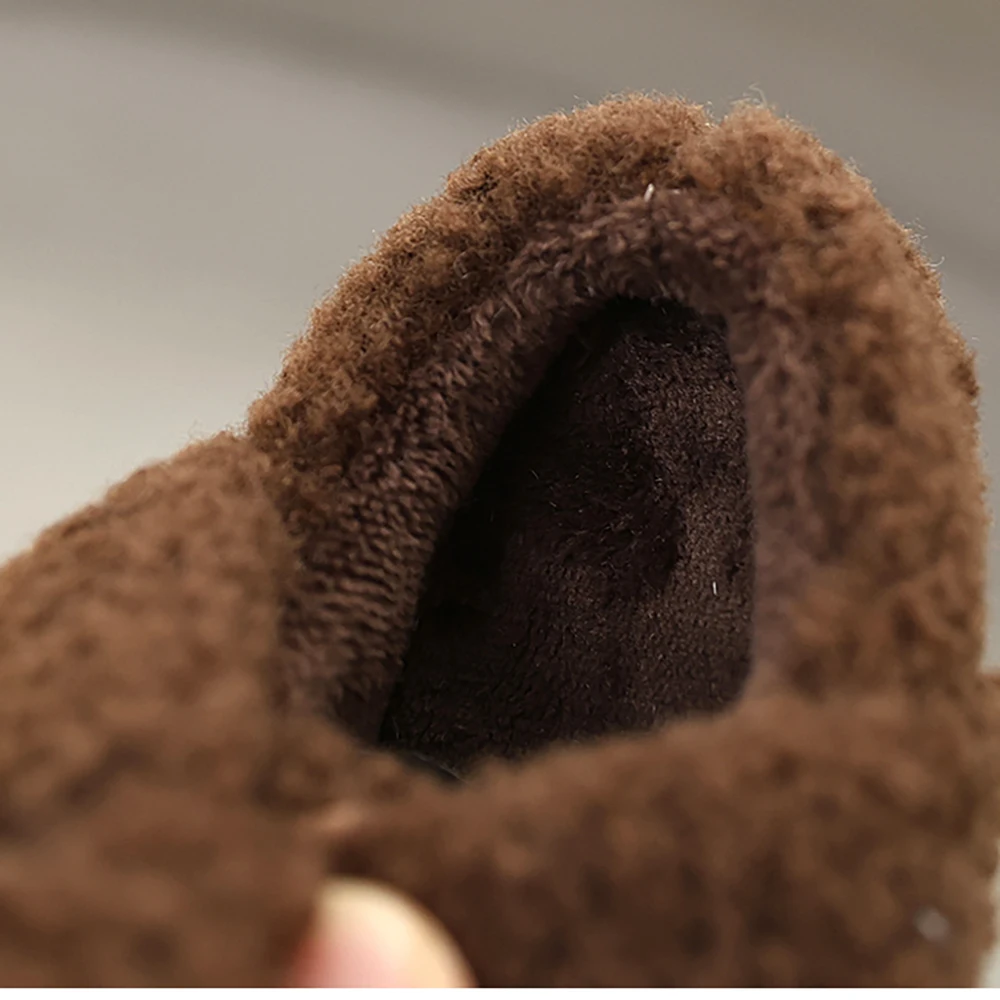 لطيف أرنب أحذية الشتاء للفتيات سميكة الدافئة الأطفال أفخم الأحذية المضادة للانزلاق مبطن الأحذية موضة أحذية الثلوج للأطفال #3