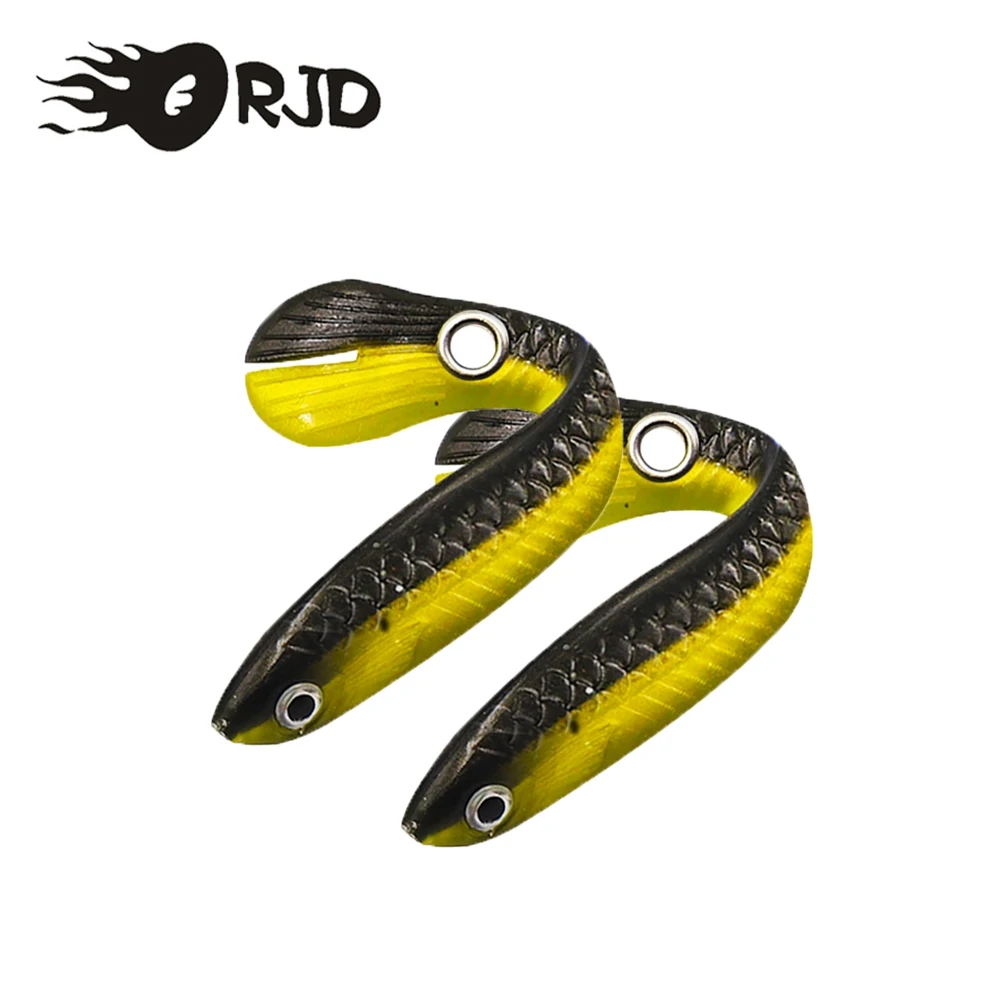 

ORJD Jigging 5pcs/lot Fishing Lure 6cm 10g Wobblers Tail Soft Bait Aritificial Silicone Swimbait Fishing Tackle Accessories