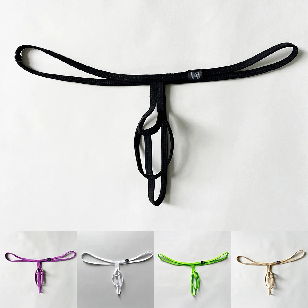 

Мужские сексуальные разделительные стринги для геев, дышащее нижнее белье, тонкий пояс, стринги, мини-шорты для нижнего белья, быстросохнущие трусы