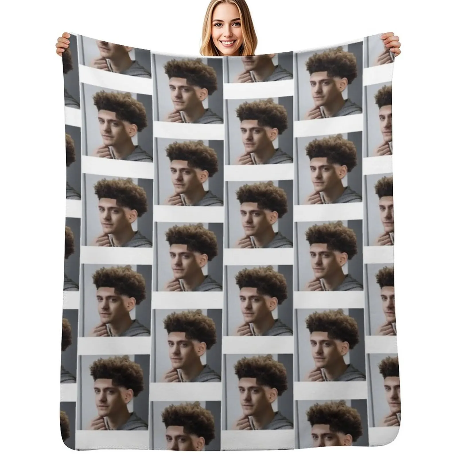 Ninja Low Taper Fade (Imagine If) Throw Blanket Year Round Soft Comfortable Blanket for Home