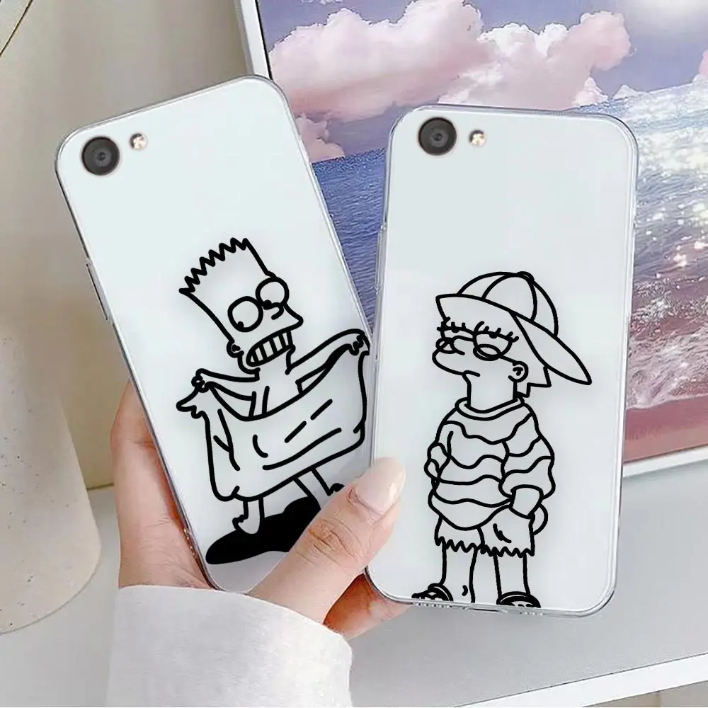 Clear Phone Case For VIVO Y32 Y33S Y50 Y51S Y52S Y53S Y55S Y66 Y77 Y95 Y97 V20 V21 5G 4G Case Funda Shell Movie The S-Simpsons-S