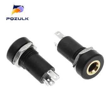 5 adet PJ-392A 4Pin 3.5MM ses jak soketi 4 kutuplu Stereo lehim paneli dağı ile 3.5mm kulaklık kadın soketli konnektör somun