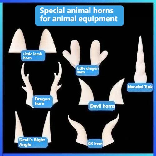 

3D Printing Kigurumi Accessories Beast Horn DIY Role Playing Kigurum Beast Cosplay Animal Clothing Accessories