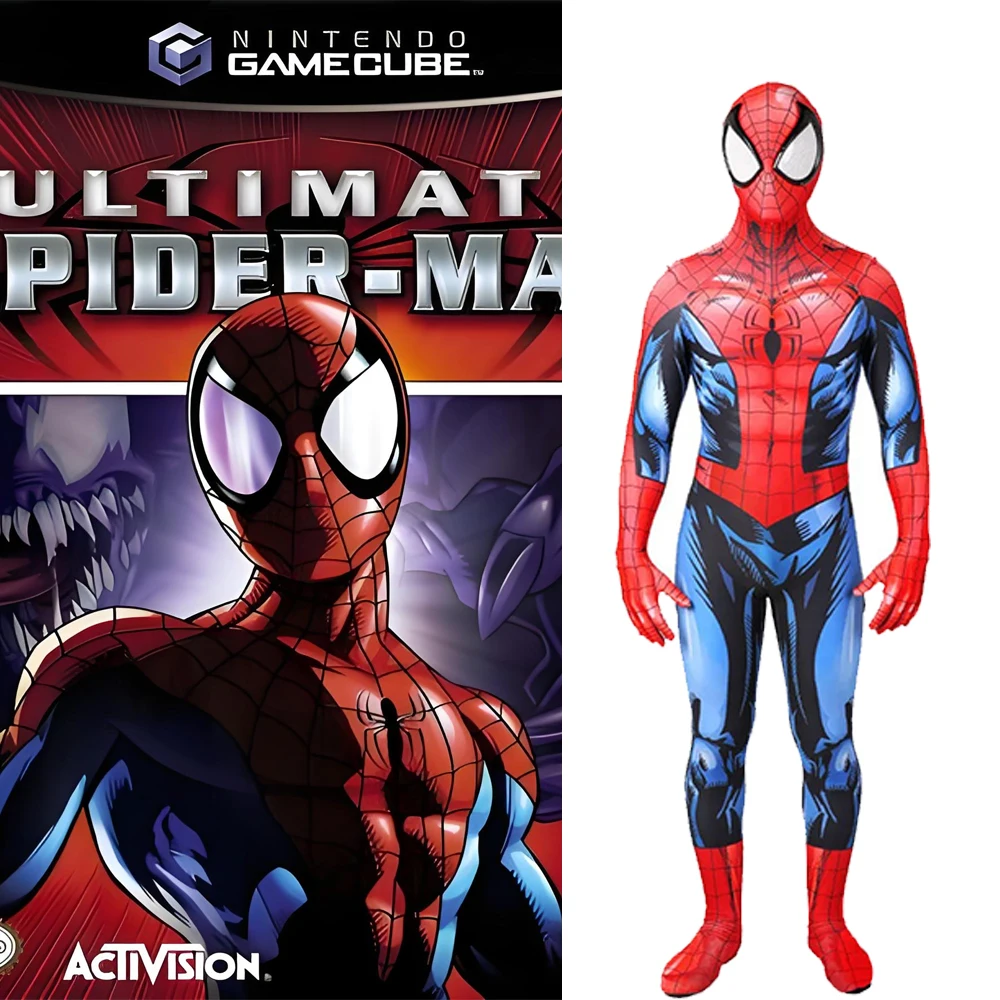 

Spiderman Cosplay Anime UItimate Spider Costume 3D Printed Spandex Halloween Costume Superhero Jumpsuits Bodysuit Male Female