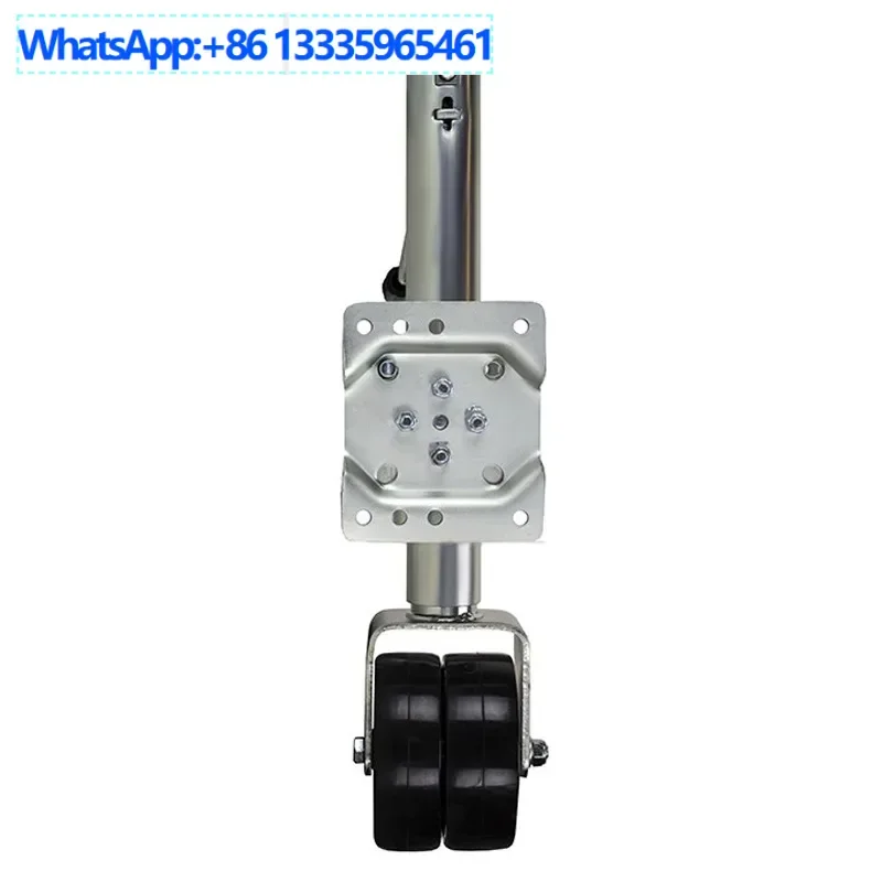 

Two-wheel trailer jack 1500 pounds, yacht RV hand crank guide wheel bracket lift parking trailer accessories