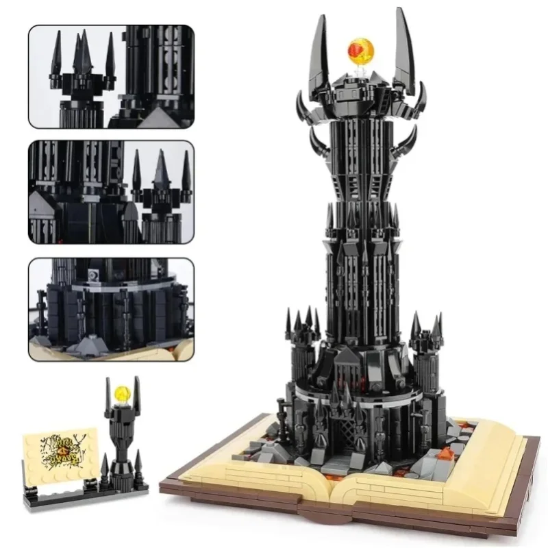 969-teiliges Fantasy-Schloss-Bausteinset aus ABS, für Sammler und Innendekoration, für Fans und Baumeister