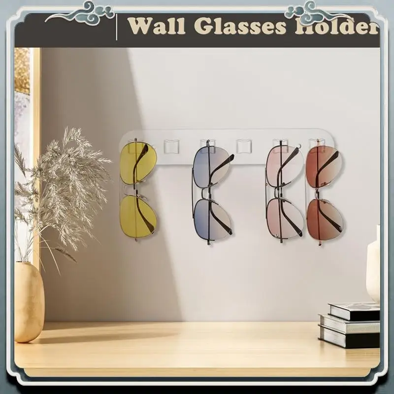 

Durable Wall Glasses Holder 2 Pack,Sunglass Organizer,Acrylic Sunglasses Display For Hanging Your Multiple Eyeglasses