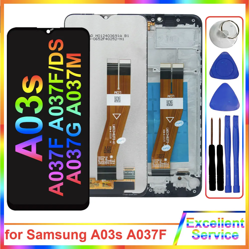 

ЖК-дисплей A03S для Samsung Galaxy A03S A037 A037F A037F/DS, цифровой сенсорный экран, сменный экран для Samsung A03S A037F