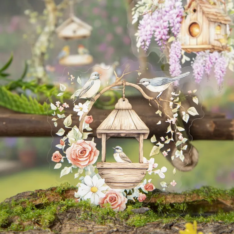 1pack/4pack Stickers Birdhouse Supplies Landscaping Handbook Material Decoration Sticker 10pcs/pack Stationery 140*106mm