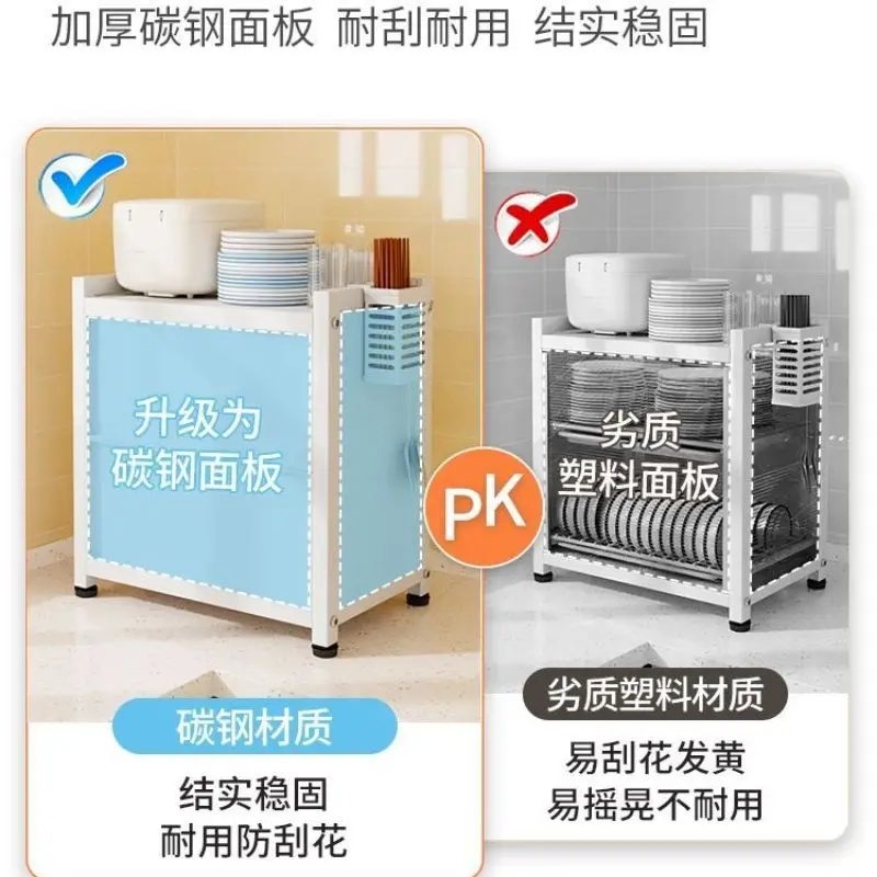 رف المطبخ استنزاف السلطانية رف خزانة عيدان المنزلية وعاء لوحة متعددة الوظائف كونترتوب تخزين أدوات المائدة خزانة