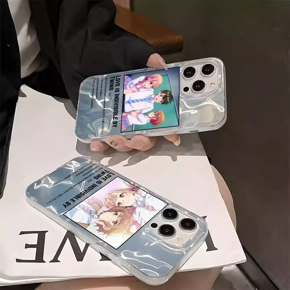 حافظة هاتف L-love غير قابلة للتجزئة لهاتف آيفون 16 15 14 13 12 11 Pro Max Plus متعددة الألوان مطلية بالفضة غير اللامعة #2