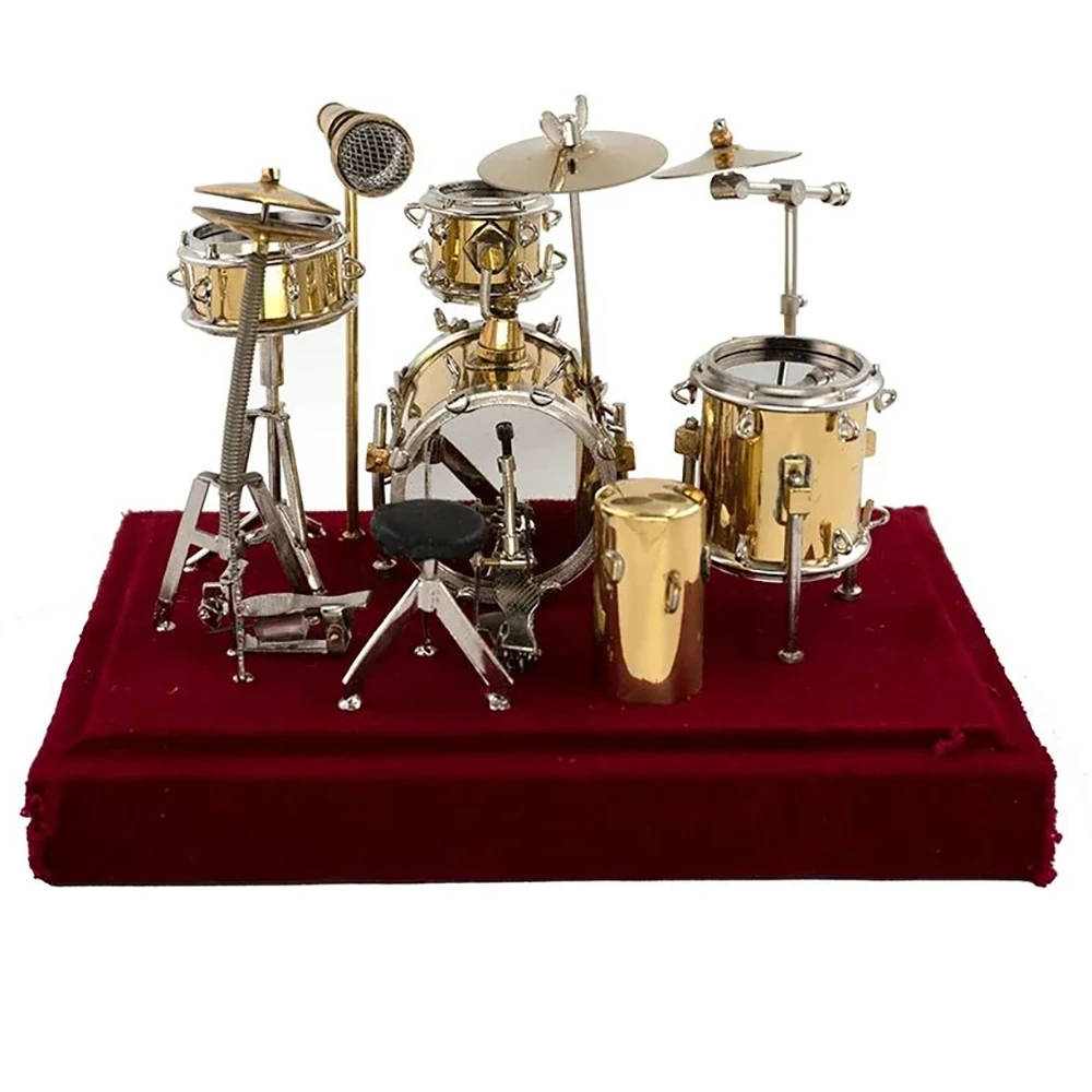 

Миниатюрная модель джазового барабана, мини-микрофонная тарелка для 1/12, аксессуары для кукольного домика, фигурка 1/6, украшение дома