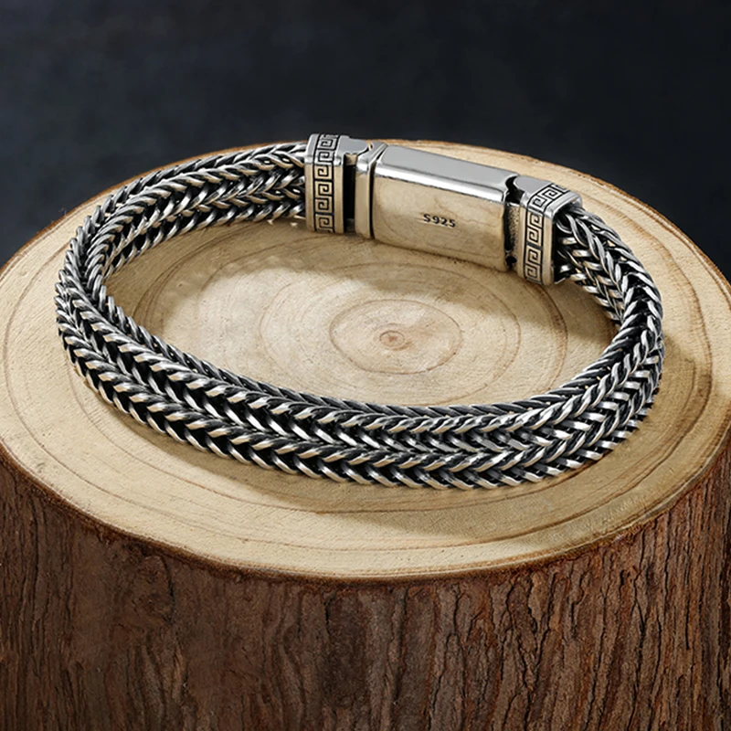 Hand-woven Men\'s Bracelet Fashion Trend Personality Chinese Style Retro Creative Fashion Jewelry