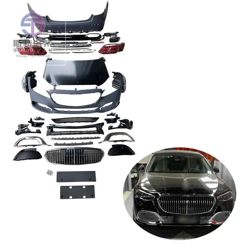 

Cc car Factory Price W212 Front Rear Bumper W212 Upgrade W223 Body Kit with Headlights Grille for - E Class 2019-2023