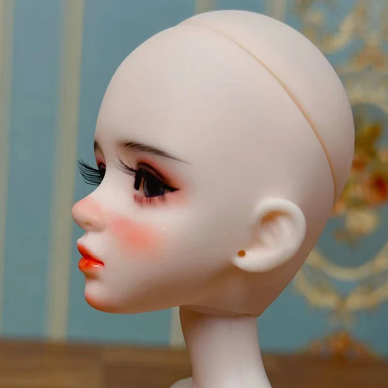 Cute DIY 1/6 BJD Doll Head Handmade Doll Practice Makeup 30cm Doll Girls Dolls Toy Birthday Gift