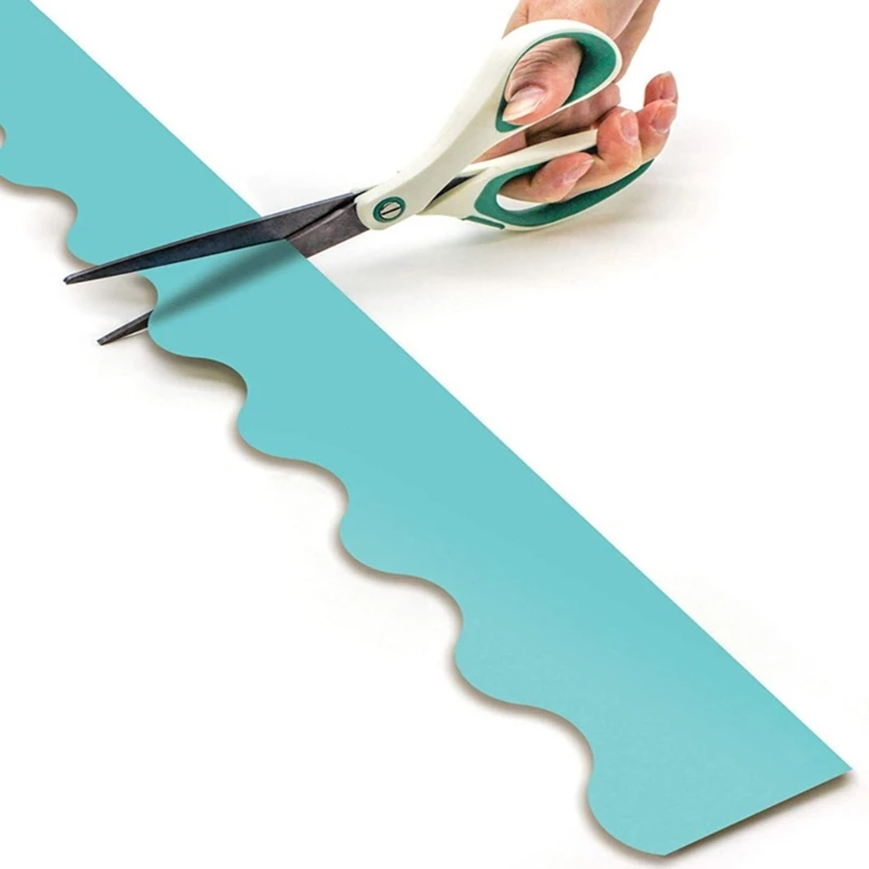 Scalloped Bulletin Board Trim Colorful Classroom Borders Pastel Board Border
