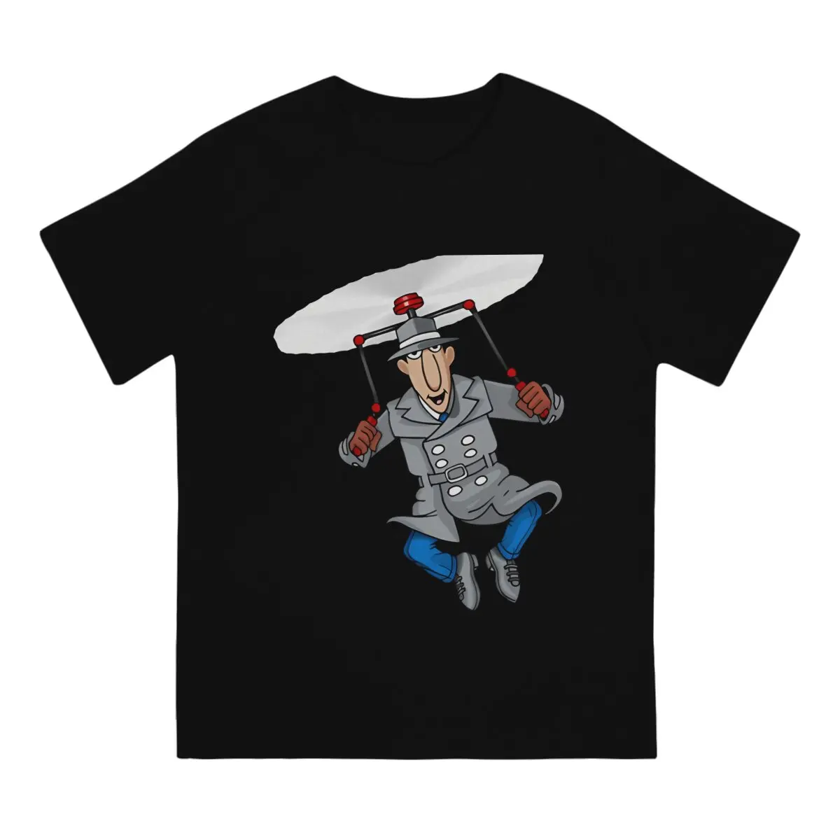 THE MEN T Shirts for Men Creative T-Shirts Crewneck Inspector Gadget Tees Short Sleeve Clothing New Arrival