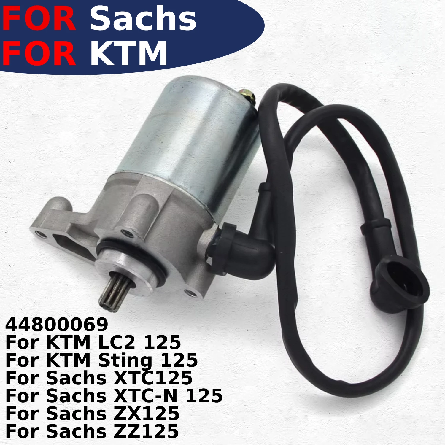 

12V Motorcycle Starter Motor For KTM LC2 Sting 125 1996-2000 For Sachs XTC125 XTC-N 125 ZX125 ZZ125 44800069 New Moto Parts