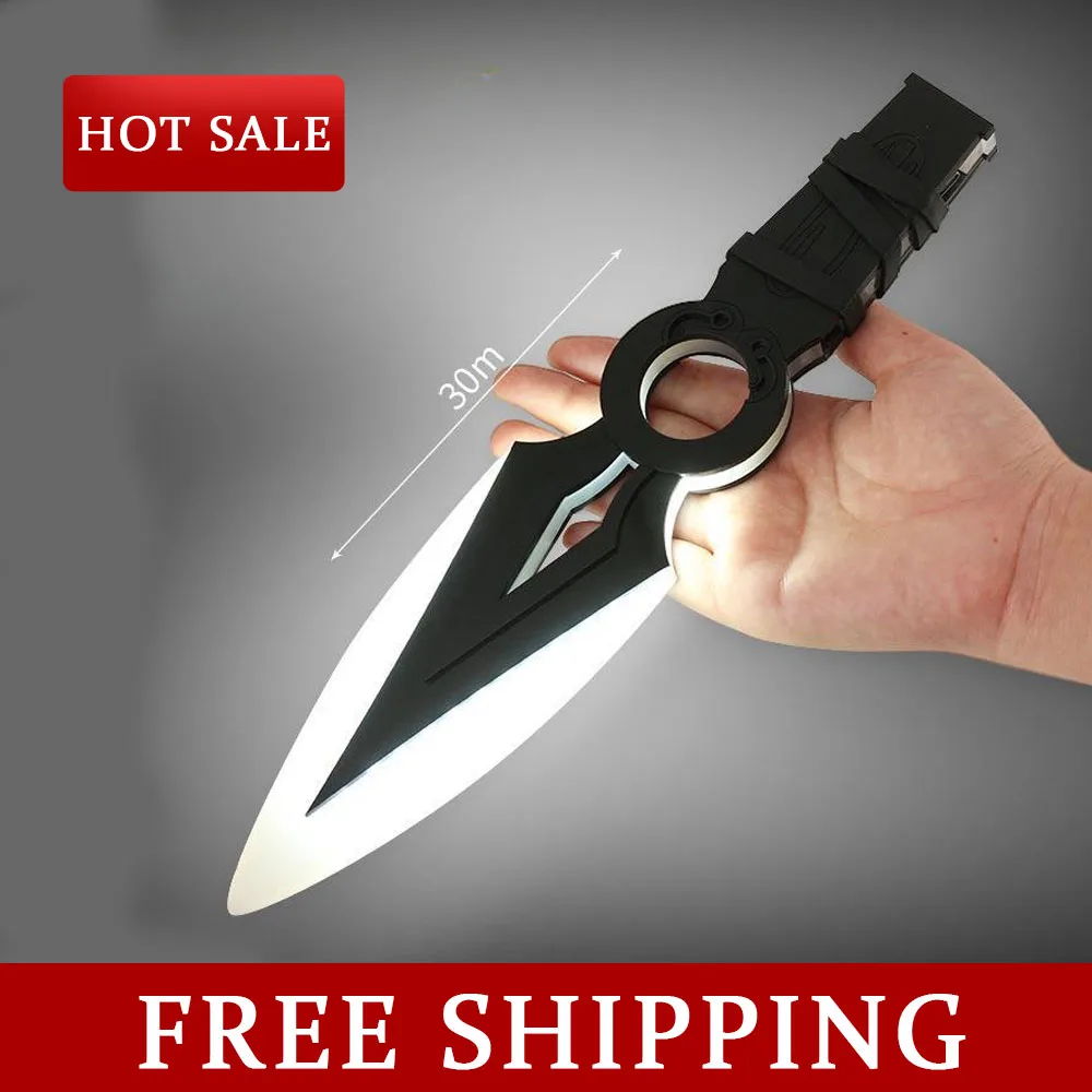 30CM VALORANT GO! Vol. 1 Knife Game Peripherals Full Acrylic Craft Weapon Model Ornament Charging Luminescence Cosplay Sword Toy