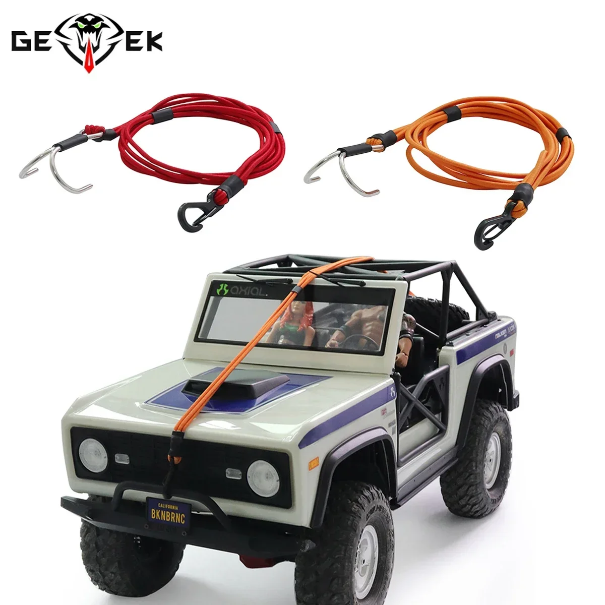 

1/10 RC Kinetic Winch Rope with Strap Hook for Rigs Rock LCG Crawler Gspeed SCX10 TRX4 CFX TF2 Power Wagon Cliffhanger Body